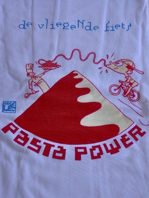 T-shirt Joost Swarte Pasta Power de vliegende fiets-0