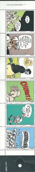 Le Genie Des Alpages 6 imitatie postzegels in kartonnen omslagje-0