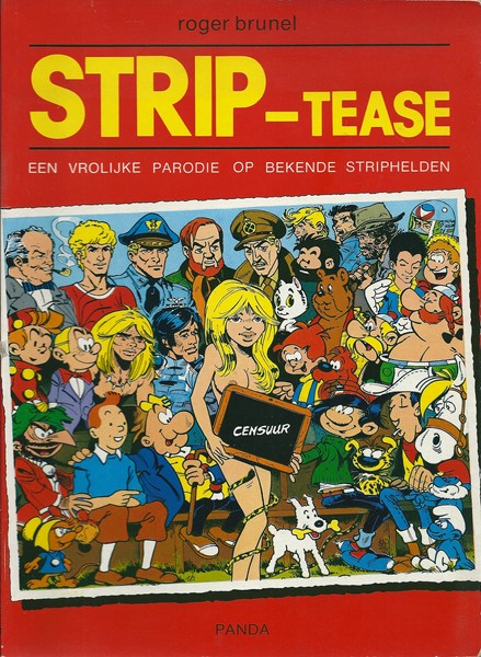 Strip-tease parodie op bekende striphelden-0