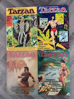 Tarzan groot formaat album complete serie sc 4x
